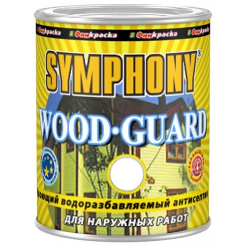 Краска Symphony Wood Guard влагостойкая матовая RAL 1015 9 л
