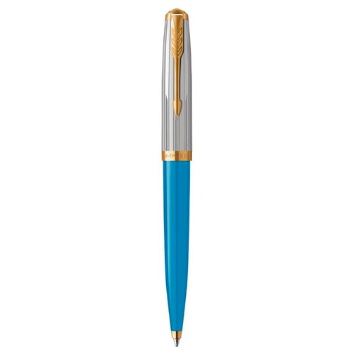 Ручка шариковая Parker «51 Turquoise GT» черная, 1.0мм, поворот., подарочная упаковка