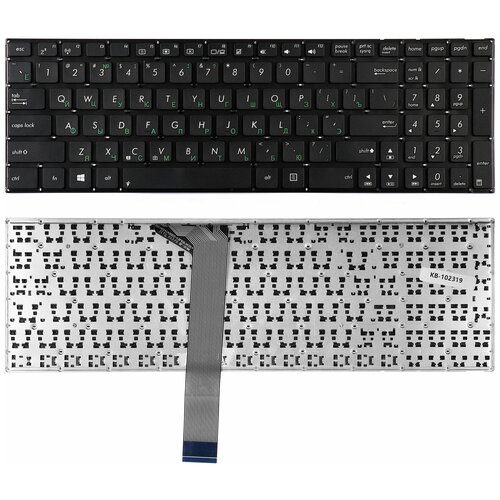 Клавиатура для ноутбука Asus K56 K56C K550D Series Плоский Enter Черная без рамки PN MP-12F53US-5283W 850₽