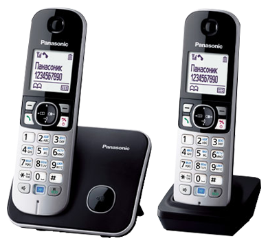 Телефон DECT Panasonic KX-TG6812RUB