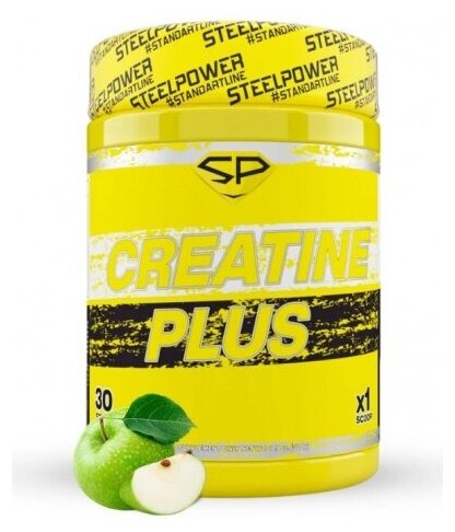 STEEL POWER Creatine Plus 300 г (30 порций) (Яблоко)