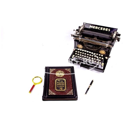 Книга Русская рыбалка и охота в кожаном переплете