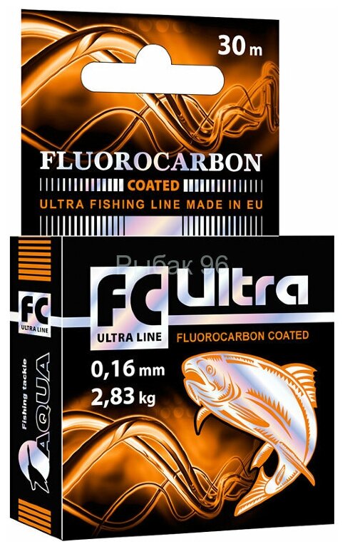 Леска Aqua FC Ultra Fluorocarbon Coated 0.16 30м