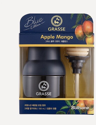 Изображение товара Bullsone Диффузор-ароматизатор с сосновой палочкой GRASSE BLUE - Apple Mango 100 мл