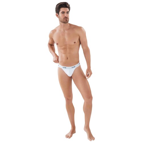 Мужские трусы тонги белые в сетку Clever LATIN LUST THONG 087601 L (48)