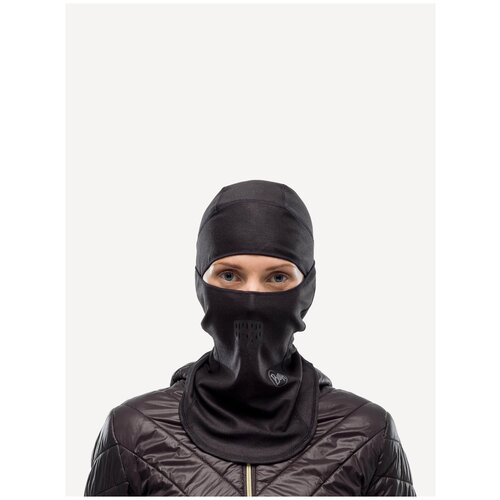 Балаклава Buff Thermonet Hinged Balaclava, черный, серый