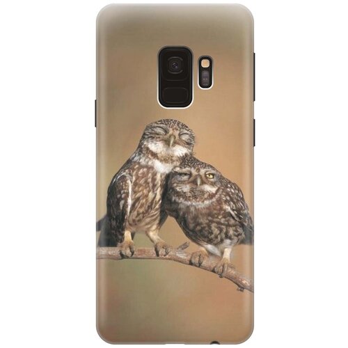 фото Gosso ультратонкий силиконовый чехол-накладка для samsung galaxy s9 с принтом "пара совушек"