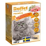 Buffet Кусочки в желе для кошек с говядиной 70445, 0,19 кг (26 шт) - изображение