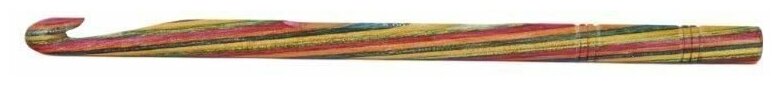 Крючок для вязания "Symfonie" 4мм, дерево, многоцветный, KnitPro, арт.20705