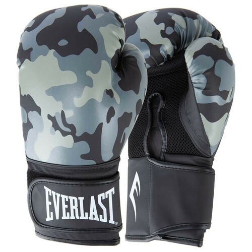 Перчатки тренировочные Everlast Spark 16oz серый/камуфляж перчатки тренировочные everlast spark 16oz синий зеленый