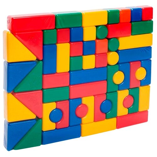 Кубики детские Соломон, строительный набор, 60 элементов