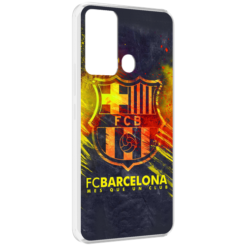 Чехол MyPads FC-Barcelona-Wallpaper-3 для Infinix Hot 12i задняя-панель-накладка-бампер