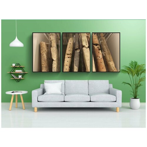 фото Набор модулных постеров для интерьера "древний, лето, шумерский" 60x90 см. в тубусе, без рамки lotsprints