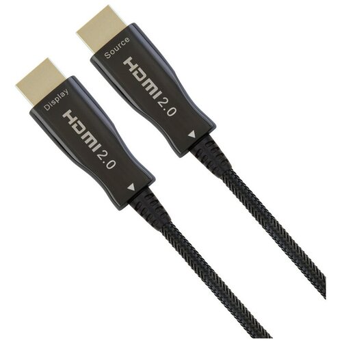 Активный оптический кабель HDMI Cablexpert, 50м, v2.0, 19M/19M, AOC Premium Series, позол. разъемы