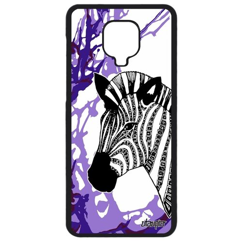 фото Защитный чехол на телефон // xiaomi redmi note 9s // "зебра" стиль дизайн, utaupia, фиолетовый