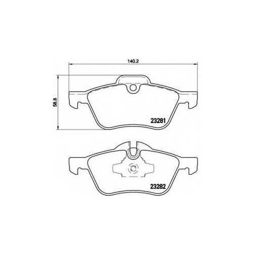 864 00 224020 колодки дисковые п. Mini Mini Cooper One 1.4i 1.6i 1.4D 01> BREMBO P06030 1шт