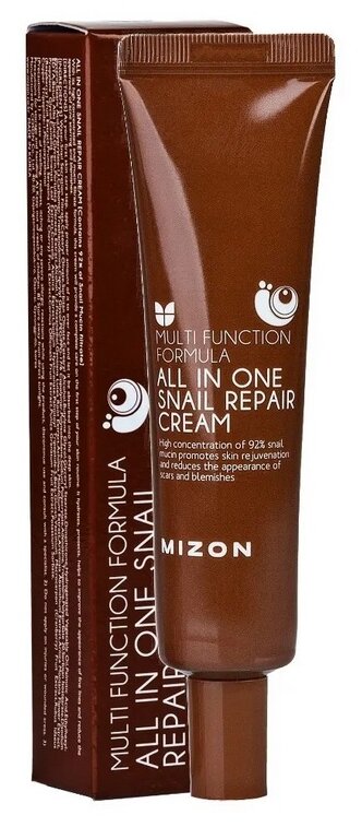 Крем для лица с муцином улитки Mizon All In One Snail Repair Cream, 35ml - фото №4