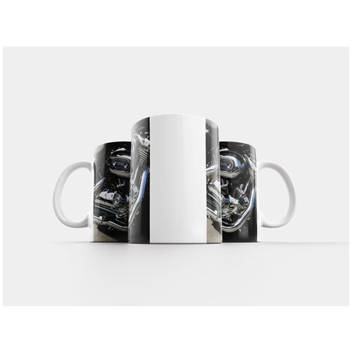 фото Кружка "мотоцикл, харли-девидсон, хром" 320 мл lotsprints