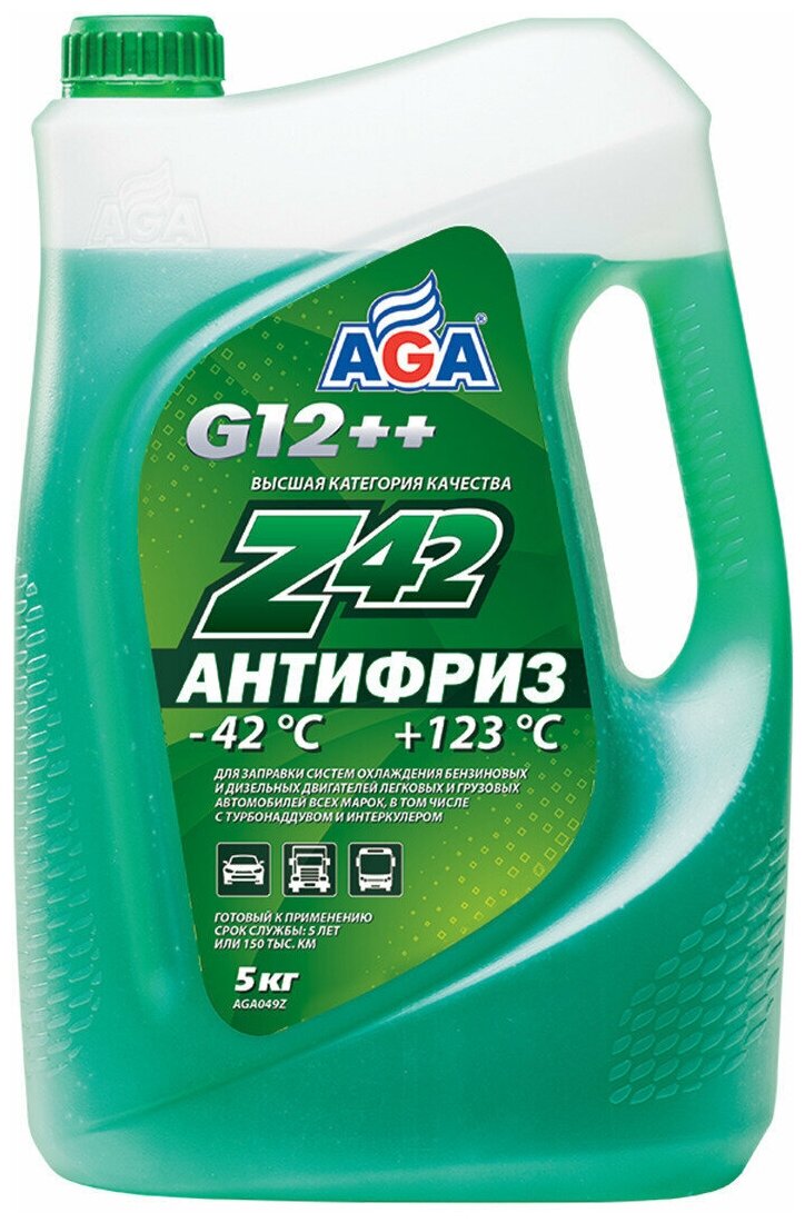Антифриз AGA зеленый 5л AGA049Z