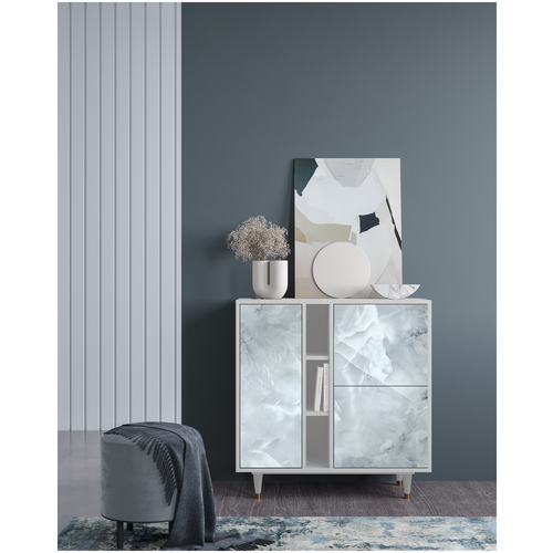 Комод - STORYZ - BS5 Deep Ocean, 94 x 96 x 41 см, Антрацит