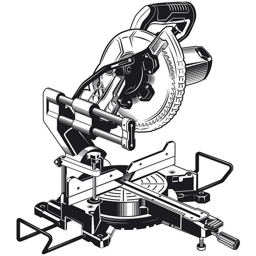 фото Зубр 2000 вт, 255х30 мм, пила торцовочная с протяжкой ппт-255-п профессионал