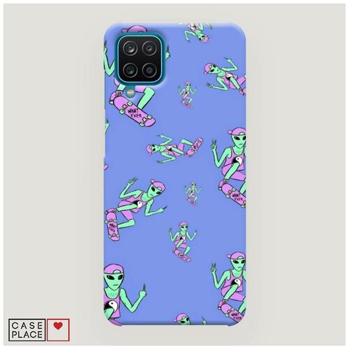 фото Чехол пластиковый samsung galaxy a12 ayy lmao скейтер case place