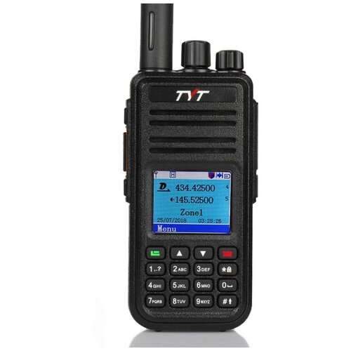 портативная радиостанция tyt md 750 dmr черная с радиусом до 12 км uhf vhf Портативная рация TYT MD-UV380 DMR