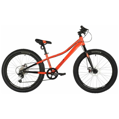 Подростковый велосипед Novatrack Dozer 24 STD Disc, год 2021, ростовка 12, цвет Оранжевый