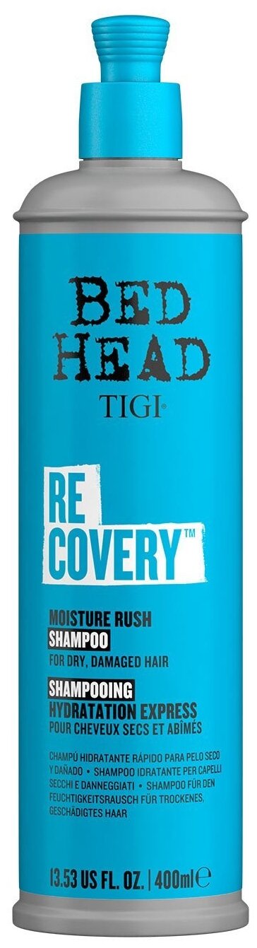 TIGI Шампунь увлажняющий для сухих и поврежденных волос / Bed Head Urban Anti+dotes Recovery 400 мл - фото №1