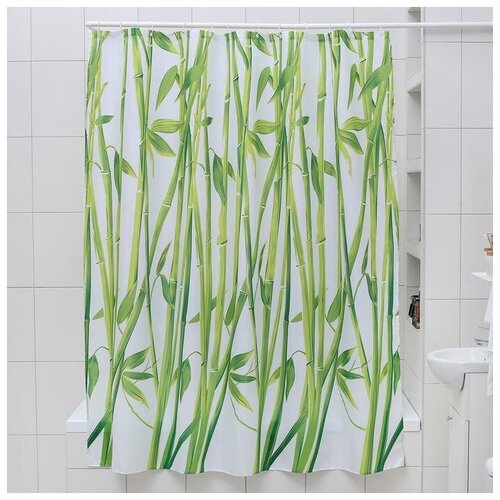 Штора для ванны Бамбук 180 180 см EVA 2573₽