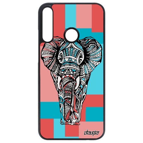 фото Противоударный чехол на телефон // huawei p40 lite e // "слон" африканский стиль, utaupia, цветной
