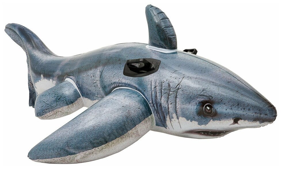 игрушка надувная BESTWAY Акула 183x102см для плавания на воде - фото №6