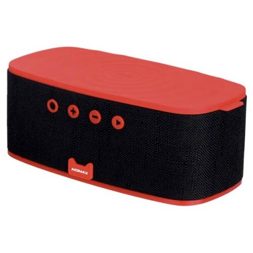 Портативная акустика Momax Q.Zonic Wireless Charging Bluetooth Speaker - Red, Красный