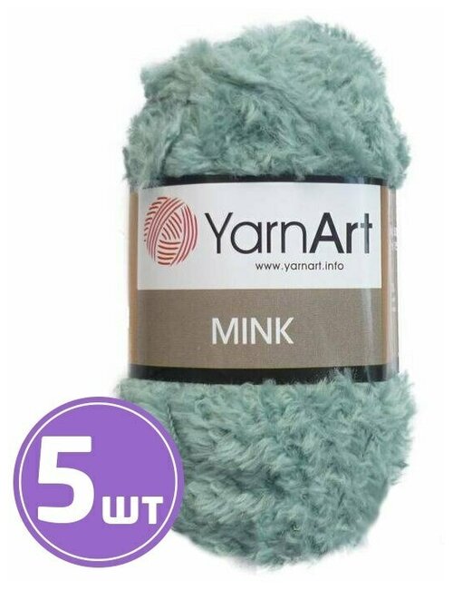 Пряжа YarnArt Mink (348), темно-водяной, 5 шт. по 50 г