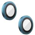 Стекло защитное на заднюю камеру Blueo Camera Armor Lens Bright Blue для iPhone 13/13 min - изображение