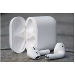 Беспроводные наушники GOOD WIRELESS HEADPHONES PODS 2/ блютуз гарнитура с микрофоном/Bluetooth 5.0/white/чехол В подарок ! - изображение