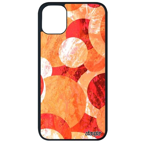 фото Противоударный чехол на смартфон // iphone 11 pro max // "планеты" цикл круг, utaupia, оранжевый