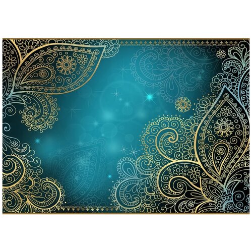 Фотообои Модный Дом Узоры золотых цветов 2 270x400 см 8268₽