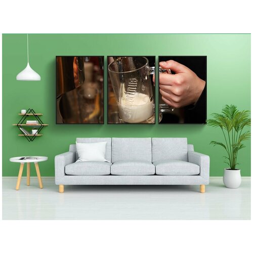 фото Набор модулных постеров для интерьера "алкоголь, бар, пиво" 60x90 см. в тубусе, без рамки lotsprints