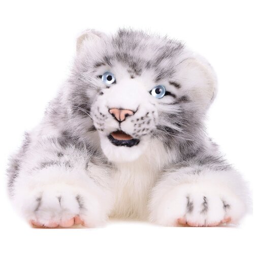 4675 Детеныш белого тигра лежащий, 54 см