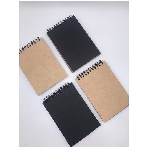 Набор блокнотов, скетчбуков из белой и крафт бумаги А6