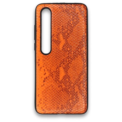 фото Чехол python skin под кожу питона на xiaomi mi 10 оранжевый ycase