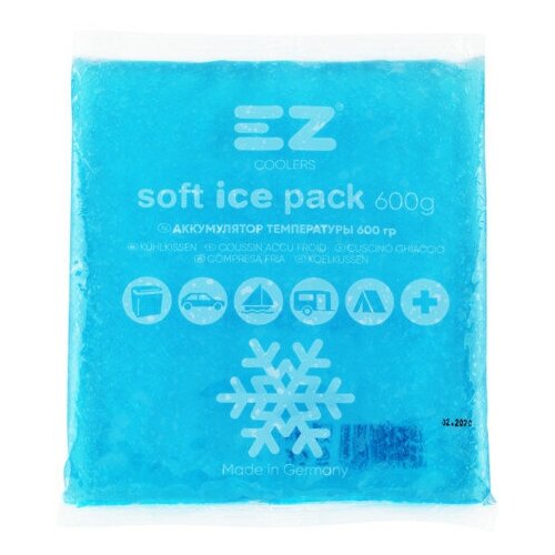 Аккумулятор холода EZ COOLERS Soft Ice 600 g, 1шт