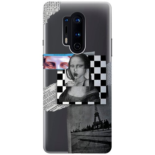 Силиконовый чехол Flight to Paris на OnePlus 8 Pro / ВанПлюс 8 Про силиконовый чехол с принтом flight to paris для oneplus 11 ванплюс 11