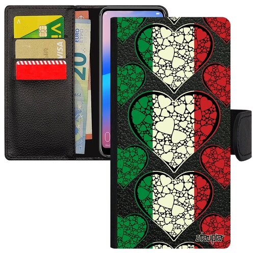 фото Защитный чехол книжка для телефона // galaxy a50 // "флаг венгрии с сердцем" любовь патриот, utaupia, цветной