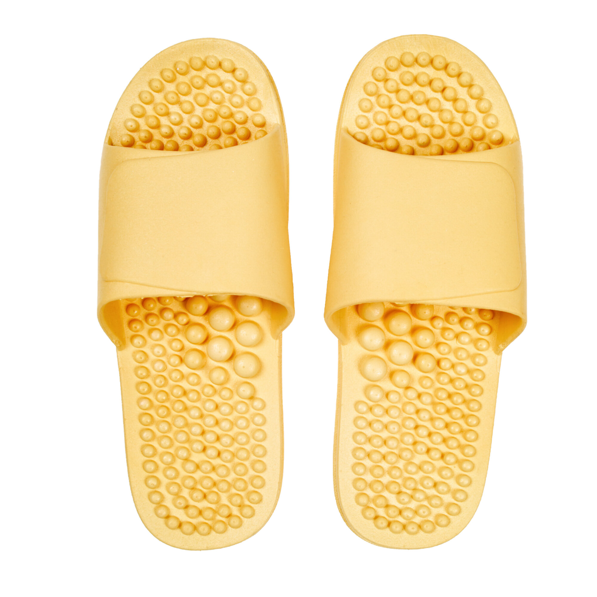 Тапочки с массажным эффектом AMARO HOME Healthy Feet Открытый нос (Жёлтый) 38-39, yellow - фотография № 5