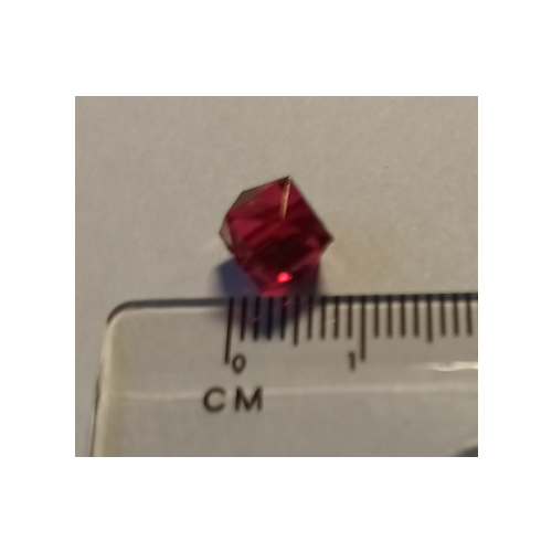 Бусины акриловый граненый квадрат цвет т. малиновый 8 мм 20 грамм (60+/-1)шт красные бусины 8мм для рукоделия и декора граненые квадрат