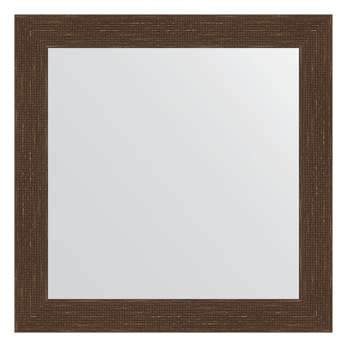 Зеркало настенное EVOFORM в багетной раме мозаика античная медь, 66х66 см, для гостиной, прихожей, кабинета, спальни и ванной комнаты, BY 3145