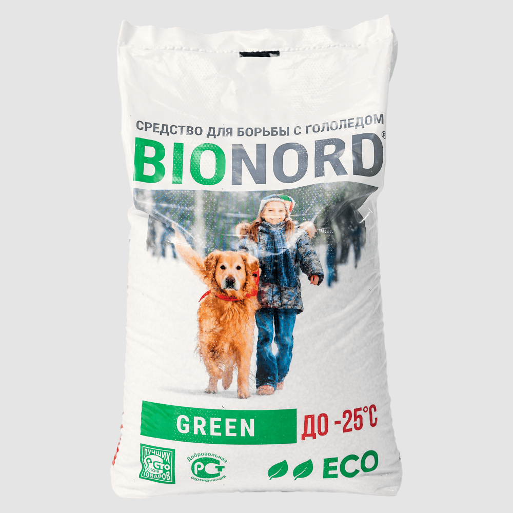 Противогололедный реагент Bionord Green 23 кг