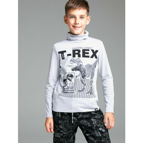 фото Водолазка playtoday, размер 128, серый